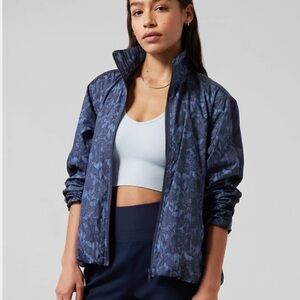 NWOT Athleta Sightseer Lace Jacket Ethereal Bloom Cottage Blue